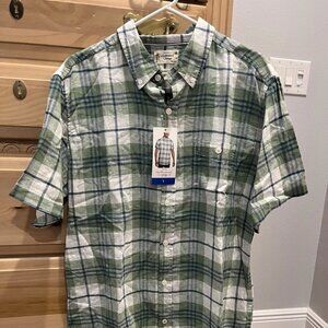 Weatherproof Vintage - SS - Blue, Green, White - Large - Linen/Cotton - NWT